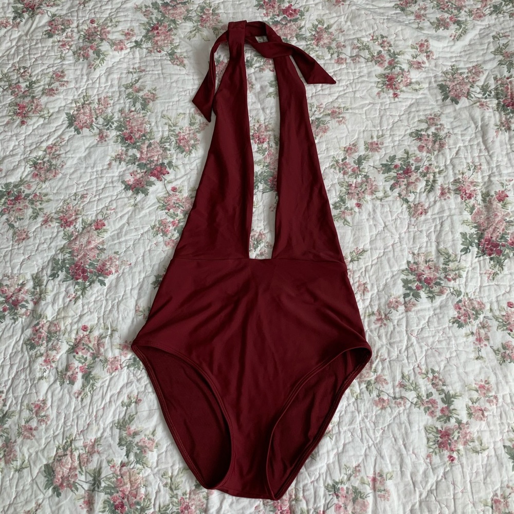 Aerie Cross-Front One Piece Swimsuit